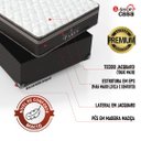 Ver imagem 3 de Cama Box Solteiro + Colchão Paris Molas Ensacadas Pocket - 61x88x188cm - e-Shop Casa - Jacquard