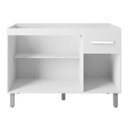 Ver imagem 2 de Balcão Lírio 3 Portas 1 Gaveta Cozinha Mb1 120cm