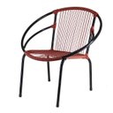 Ver imagem 2 de Conjunto de 3 Cadeiras Eclipse de Área e Fibra sintética, Varanda, Decor, Artesanal Vermelho22