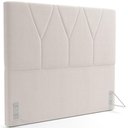 Ver imagem 1 de Cabeceira Cama Box Casal King 195 cm Aurora W01 Bouclê Creme - Lyam Decor