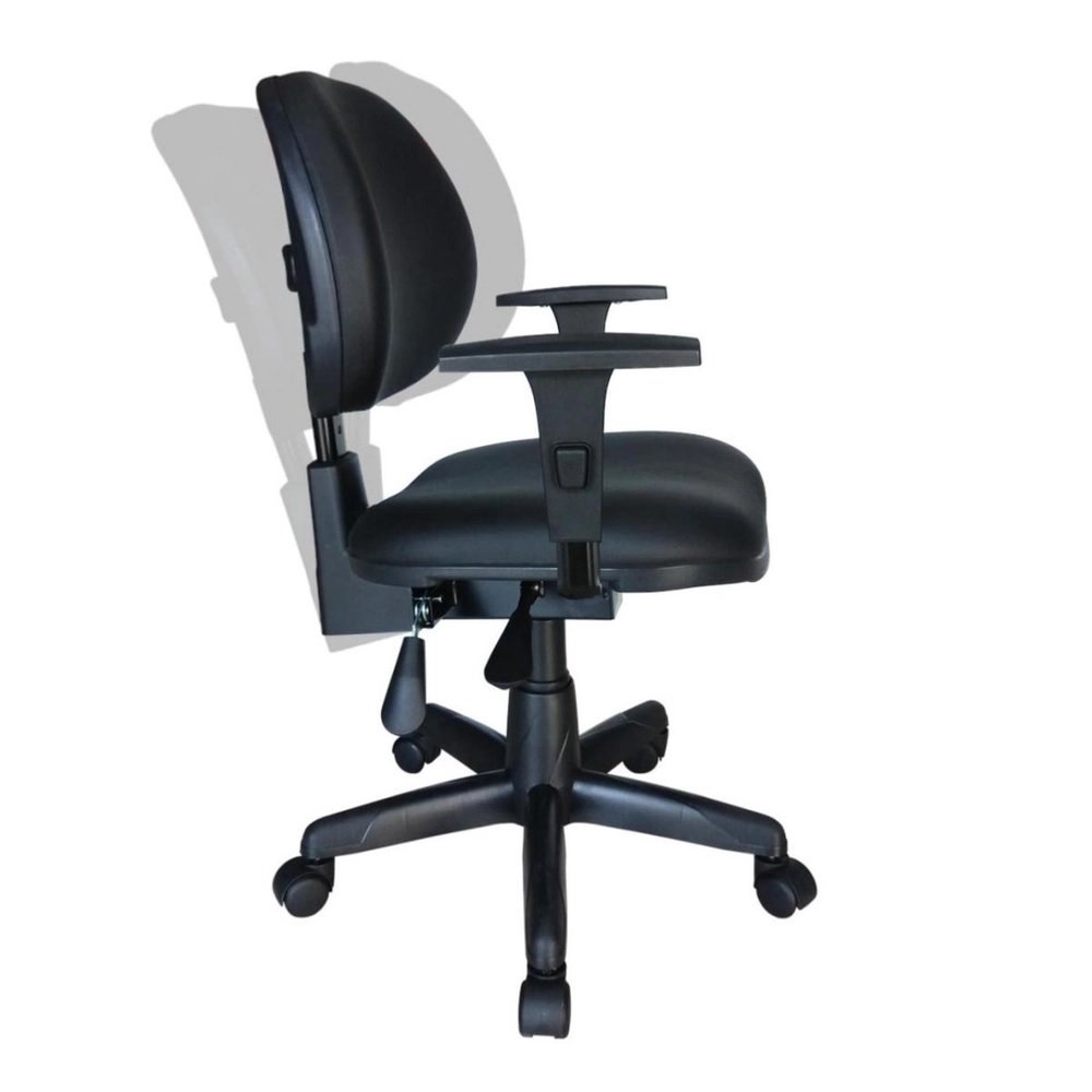 Cadeira Executiva Back System Lisa c/ Braços reguláveis - Cor Preta - martiflex - 1
