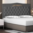 Ver imagem 2 de Cabeceira de Cama Box Madri Casal 140 Cm Suede Grafite Ec Móveis