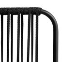 Ver imagem 2 de Poltrona para Área Externa Santiago Alumínio e Corda Náutica Preto-branco