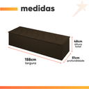 Ver imagem 3 de Calçadeira com Baú Estofado Istambul Dobuê Chocolate 1,60m