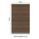 Ver imagem 6 de Armário Aéreo Glamy com 1 Porta Branco Rustic Madesa