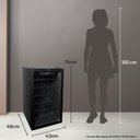 Ver imagem 2 de Adega de Vinhos Compressor Hq 75 Litros 24 Garrafas Preto Hq-av24h 110v