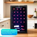 Ver imagem 4 de Adega de Vinhos Compressor Hq 75 Litros 24 Garrafas Preto Hq-av24h 110v