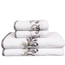 Ver imagem 1 de Jogo de Toalha Banho e Rosto Eda 4 Peças Branca