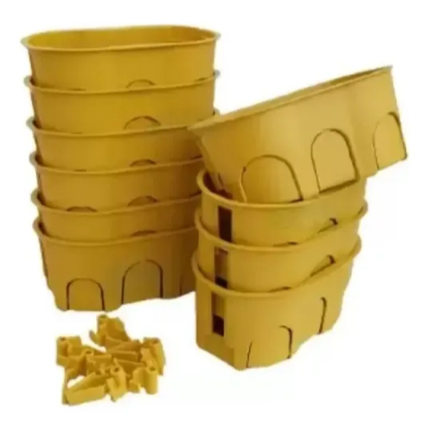 Kit de 30 Caixinhas de Luz para Gesso e Drywall 4x2