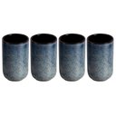 Ver imagem 1 de Jogo 4 Copos Cerâmica Artesanal 110ml Neo Titanium Café Chá Sakê Mesa Posta Porto Brasil