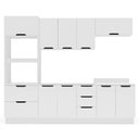 Ver imagem 4 de Armário de Cozinha Modulada Completa 5 Peças 270cm sem Tampo 250061 Meena Politorno Móveis