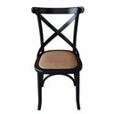 Ver imagem 2 de Cadeira Madeira Sala Jantar Cozinha Gourmet Ratan Luxo Preta