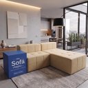 Ver imagem 7 de Sofá Modular Bello 3 Lugares Reclinável 85cm Bege Linho