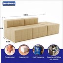 Ver imagem 5 de Sofá Modular Bello 3 Lugares Reclinável 85cm Bege Linho