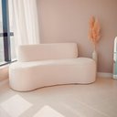 Ver imagem 2 de Sofá 3 Lugares 210cm Mônaco Bouclé Off White - Nexta Casa