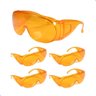 5 Óculos Proteção Escuridão Total Luz Azul Lente Laranja - 1