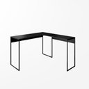 Ver imagem 2 de Mesa de Escritório em L Bela com Pés em Metal