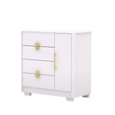 Ver imagem 1 de Cômoda Sapateira 4 Gavetas e 1 Porta Branco/camarim – Ilha Bela Vila Rica