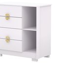 Ver imagem 5 de Cômoda Sapateira 4 Gavetas e 1 Porta Branco/camarim – Ilha Bela Vila Rica