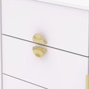 Ver imagem 4 de Cômoda Sapateira 4 Gavetas e 1 Porta Branco/camarim – Ilha Bela Vila Rica