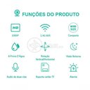 Ver mais imagens de Câmera Ip Rotativa Speed Dome 355º Prova Dágua Wifi Hd 1080p