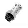 Conector Mic 4 Pinos Macho/fêmea - Kit com 5 Pares de Metal - 2