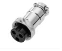 Ver imagem 2 de Conector Mic 4 Pinos Macho/fêmea - Kit com 5 Pares de Metal