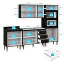 Ver imagem 5 de Armário de Cozinha Modulada Milão com Balcão Cooktop Preto