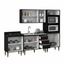 Ver imagem 4 de Armário de Cozinha Modulada Milão com Balcão Cooktop Preto