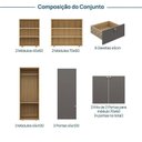 Ver imagem 3 de Guarda Roupa 6 Módulos 6 Portas 6 Gavetas Frame CabeCasa MadeiraOriginals