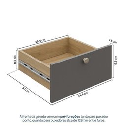 Guarda Roupa 6 Módulos 6 Portas 6 Gavetas Frame Cabecasa MadeiraMadeira   - 8