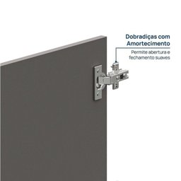 Guarda Roupa 6 Módulos 6 Portas 6 Gavetas Frame Cabecasa MadeiraMadeira   - 7