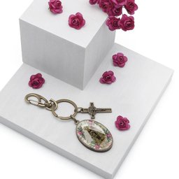 Chaveiro Medalha Nossa Senhora Aparecida com Mosquetão Fornecedor 1 F1-ct14-150-10 - 3