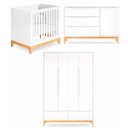Ver imagem 1 de Quarto Bebê Berço Médio Cômoda E Guarda-Roupa Amor Perfeito