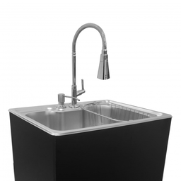 Pia Portátil Gourmet Preta Pressurizada Bateria - Ultra Móveis - 2