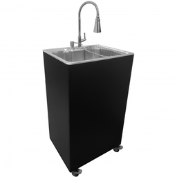 Pia Portátil Gourmet Preta Pressurizada Bateria - Ultra Móveis - 1