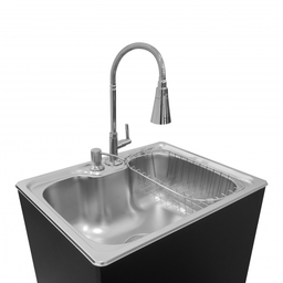 Pia Portátil Gourmet Preta Pressurizada Bateria - Ultra Móveis - 3