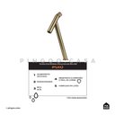 Ver imagem 2 de Torneira para Banheiro Bica Alta Puiú Pingoo.casa - Dourado