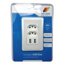 Ver imagem 2 de Tomada Usb 3a 2 Entradas Parede Espelho 5v Carregador Bivolt