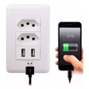 Ver imagem 1 de Tomada Usb 3a 2 Entradas Parede Espelho 5v Carregador Bivolt