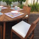 Ver imagem 6 de Mesa Redonda para Jardim Madeira Maciça Malta Espresso Móveis