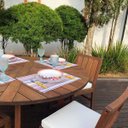 Ver imagem 2 de Mesa Redonda para Jardim Madeira Maciça Malta Espresso Móveis