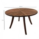 Ver imagem 3 de Mesa Redonda para Jardim Madeira Maciça Malta Espresso Móveis