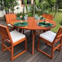 Ver imagem 2 de Mesa Redonda para Jardim Madeira Maciça Malta Espresso Móveis