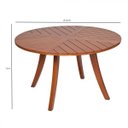 Ver imagem 3 de Mesa Redonda para Jardim Madeira Maciça Malta Espresso Móveis