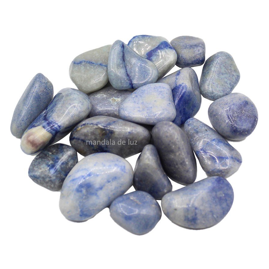 Kit de Pedra Quartzo Azul Cristal Natural M 500g Mandala de Luz Pedra Natural - 1