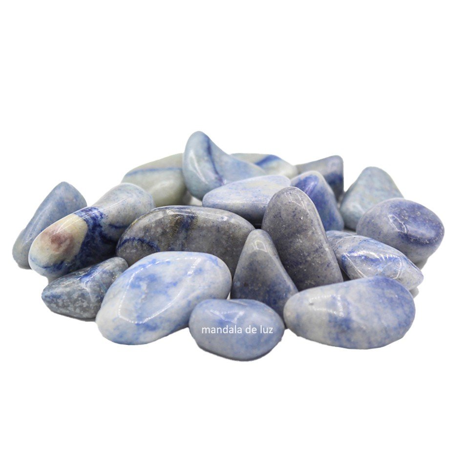 Kit de Pedra Quartzo Azul Cristal Natural M 500g Mandala de Luz Pedra Natural - 3