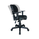 Ver imagem 1 de Cadeira de Escritório Giratória Executiva Ergonômica Costurada em Couro Ecológico Preto nr 17 - Vtr