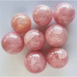 BOLA KIT COM 7 QUARTZO ROSA DE 4,1 A 4,9 CM PESO 975GR BOLAS DE 4,1 A 4,9 CM PESO 975GR - 3