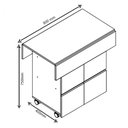 Ver imagem 5 de Mesa Tampo Dobrável com 4 Bancos Nova Mobile